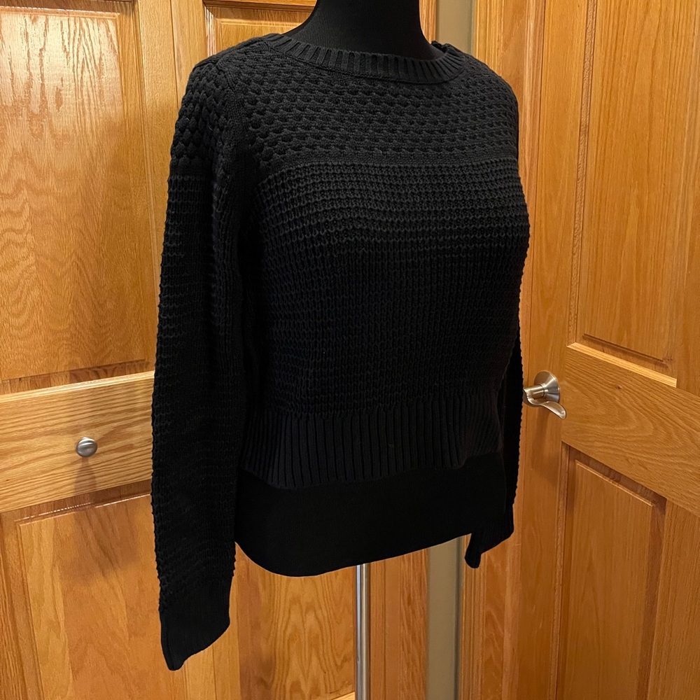 Ann Taylor Cropped Sweater Zipper Detail